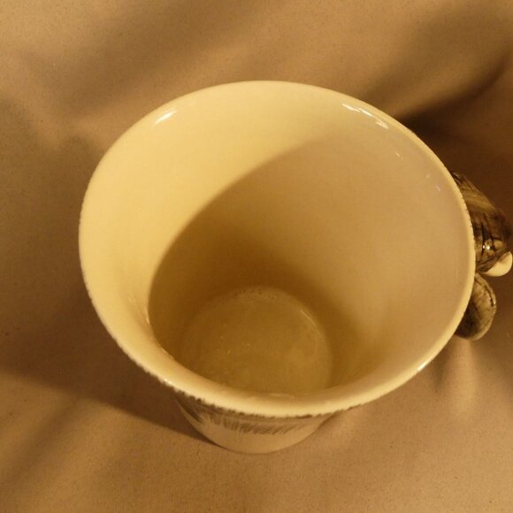 Pier 1 O Imports 3D Elephant Head Handle Coffee Tea Cup Mug 14 Oz Preowned - Picture 7 of 10